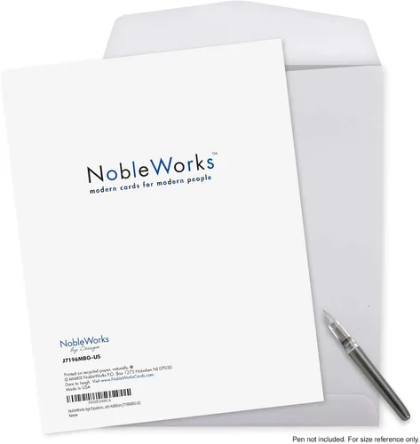 Vista 7 de NobleWorks - Tarjeta de felicitación de cumpleaños 40 jumbo (8.5 x 11 pulgadas) - Tarjeta divertida para niños de 40 años, tarjeta de notas de hitos