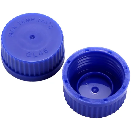 Vista 4 de Yopay Paquete de 10 botellas de almacenamiento multimedia con tapa de rosca azul GL45, botella de vidrio reutilizable de 8.5 fl oz, recipiente