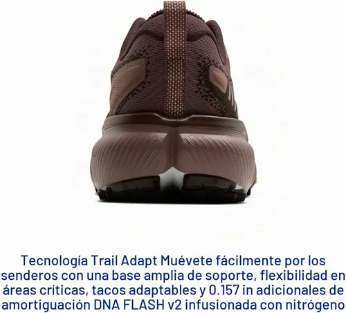 Vista 3 de Brooks Zapatillas de running Cascadia 20 Trail para mujer Pimienta/Café/Rosa