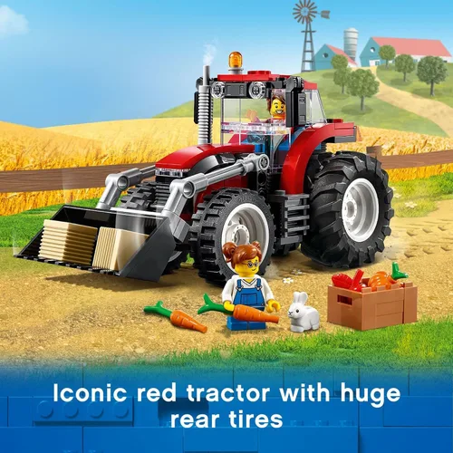 Vista 3 de LEGO City Grandes Vehículos Tractor 60287 - Juego de juguetes de construcción para niños, niñas y niños a partir de 5 años (148 piezas)