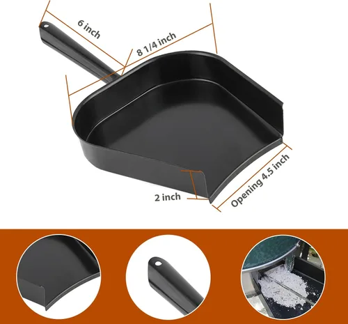 Vista 3 de OLAMO Juego de herramientas para cenizas para huevos de color verde grande, herramientas de limpieza de parrilla Kamado, herramientas de póquer