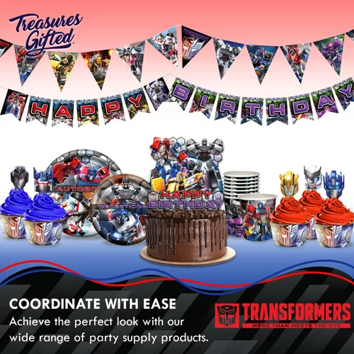 Vista 6 de Treasures Gifted Transformers Cups 24ct – 9oz Transformers Party Cups Autobots – Transformers Party Supplies – Transformers – Suministros