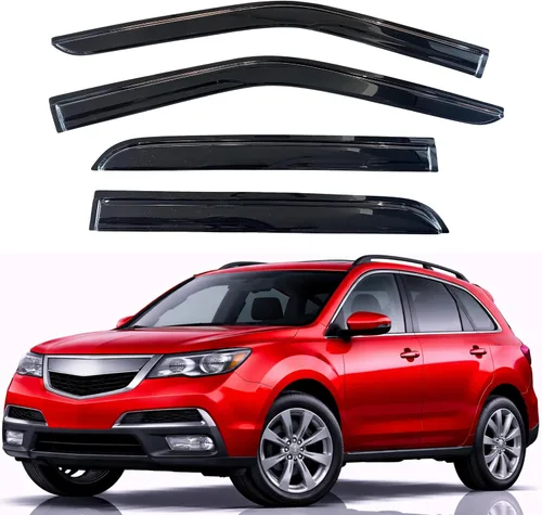 Vista 8 de KPY Protector de lluvia compatible con Toyota RAV4 1996-2000 (4 puertas), 4PC Visera de ventana Deflectores de ventilación de ventana lateral