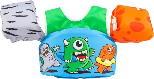 Vista 19 de Body Glove Paddle Pals - Chaleco salvavidas para niños aprobado por la Guardia Costera para aprender a nadar PFD