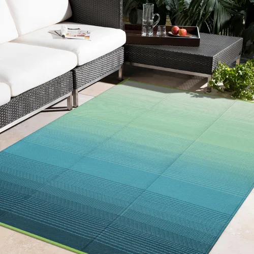 Vista 58 de Anidaroel Alfombra de área para exteriores para patio, 4 x 6 pies, impermeable, reversible, alfombra de paja de plástico para exteriores, alfombra