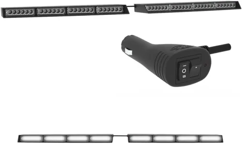 Vista 16 de Raptor-X Elite Striker-TIR - Barra de luz LED para visera interior (ámbar)