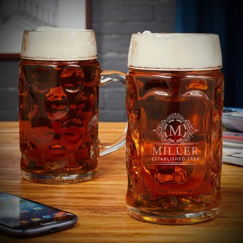 Vista 4 de HomeWetBar Oktoberfest - Taza de cerveza personalizada para celebraciones del Oktoberfest