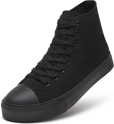 Vista 43 de ZGR Tenis de lona para hombre, con cordones, clásicos, casuales, para caminar