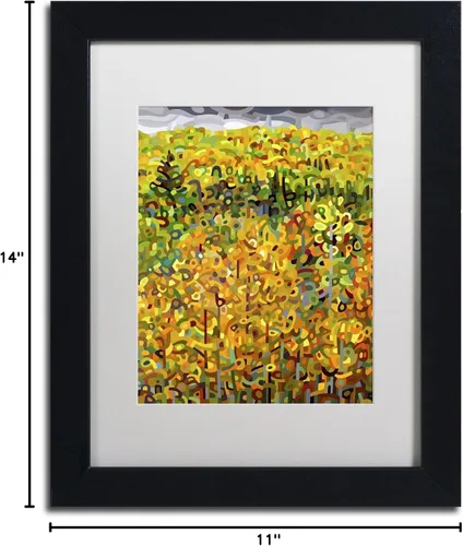 Vista 7 de Trademark Fine Art Towards Autumn by Mandy Budan - Marco (11 x 14 pulgadas), color blanco mate