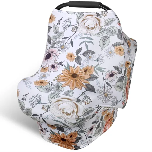 Vista 10 de Rquite Funda para Asiento de Coche Todo en Uno para Bebé, Fundas para Asiento de Coche para Niña y Niño, Funda Elástica y Suave para Asiento