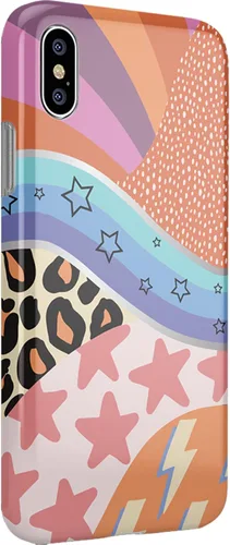 Vista 2 de Casely Funda para iPhone X/XS y I OOP Muestra mixta Diseño clásico ultra delgado