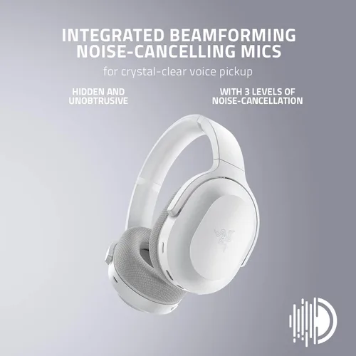 Vista 3 de Razer Barracuda - Auriculares inalámbricos para juegos y móviles (PC, Playstation, Switch, Android, iOS) 2.4 GHz inalámbrico + Bluetooth, micrófono