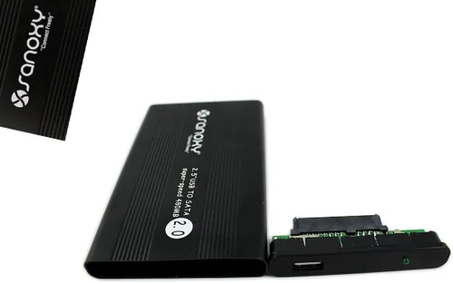 Vista 3 de SANOXY® Carcasa externa de disco duro SATA a USB 2.0 de 2.5" Solución de almacenamiento portátil