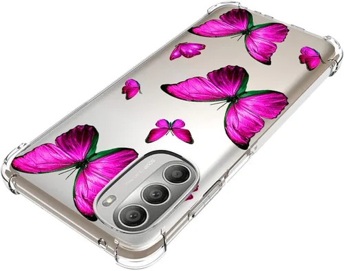 Vista 4 de Funda para Moto G 5G 2022, XT2213 XT2213-1 Linda funda, funda transparente y flexible de TPU de goma suave para Motorola Moto G 5G 2022