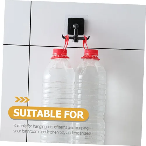 Vista 8 de Gancho adhesivo para utensilios de cocina, ganchos adhesivos para una fácil instalación de daños