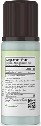 Vista 3 de Kyolic - Extracto de ajo envejecido líquido, suplementos de ajo inodoro, ajo ciólico orgánico, suplementos de ajo orgánico para la salud del corazón