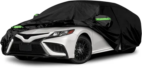 Vista 18 de [Usado] Fundas impermeables para automóvil compatibles con Toyota MR2 1984-2007, 6 capas para todo tipo de clima, con puerta con cremallera y bandas