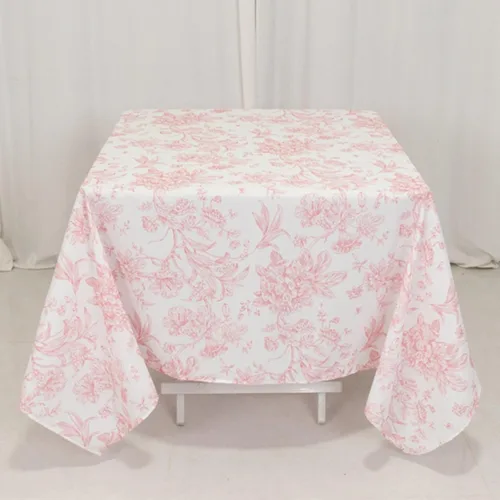 Vista 108 de Efavormart - Mantel rectangular, 60 x 102 pulgadas, resistente a las manchas y a las arrugas, lavable, mantel decorativo oblongo de tela de Amatista