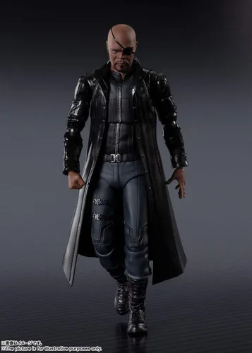Vista 4 de Bandai sh figuarts Nick Fury Los Vengadores