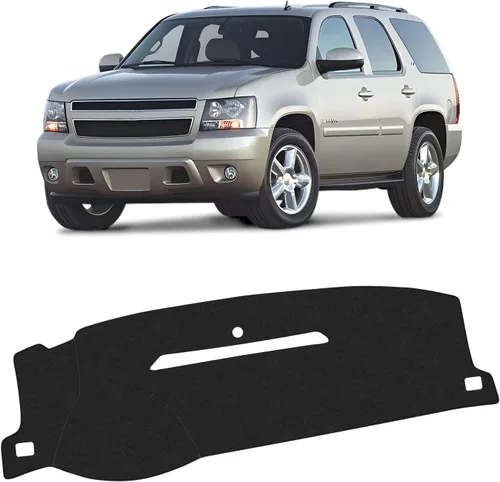 Vista 30 de KUST Funda negra para salpicadero compatible con Tesla Modelo Y Modelo 3 2017-2023, accesorios para el modelo Y Modelo 3, tapete antideslizante