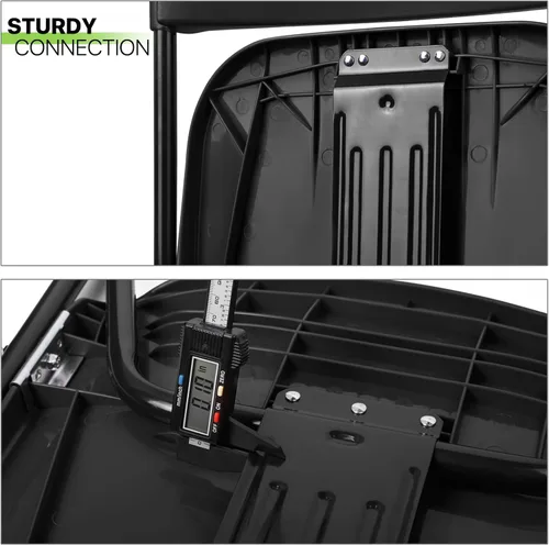 Vista 8 de Magshion Sillas plegables de plástico, paquete de 4 sillas de comedor plegables para bodas, fiestas, eventos, exteriores, interiores, silla ligera