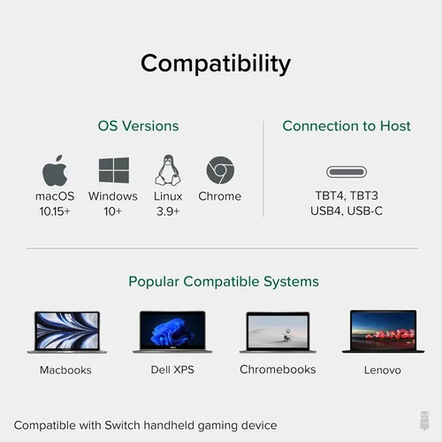 Vista 4 de Plugable Adaptador USB C a Ethernet, adaptador rápido y confiable Thunderbolt o USB C a Gigabit Ethernet, compatible con Windows, Mac, iPhone 15