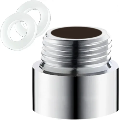 Vista 8 de Extensión de brazo de ducha de 1 pulgada, brazo de extensión de cabezal de ducha de acero inoxidable para accesorios de baño