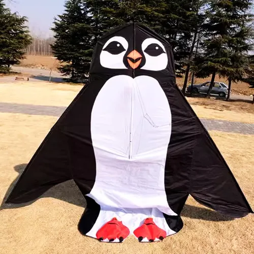 Vista 4 de Hengda Kite Cometa de pingüino, cometas de animales para niños y adultos