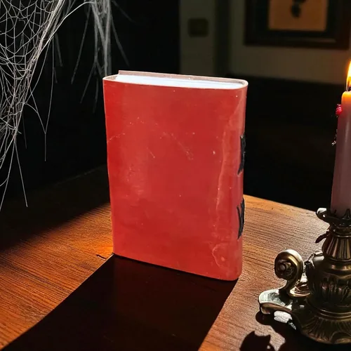 Vista 8 de Blank Spell Book of Shadows Leather Journal – Red Eagle Embossed Diary Celtic Knot Border Notebook Vintage Writing Journal, Sketchbook & Gift