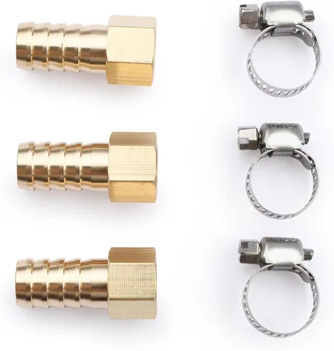 Vista 15 de U.S. Solid Accesorio de Manguera de Latón, Adaptador, Accesorios de Tubería Macho de Púa de 1/2" x 1/2" NPT