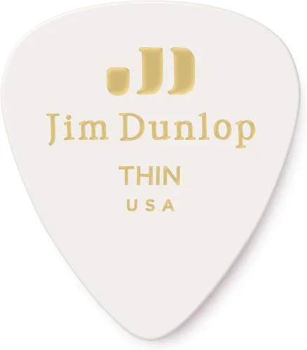 Vista 15 de Celuloide púas de guitarra Dunlop Classic, 12 unidades, Shell Caparazón