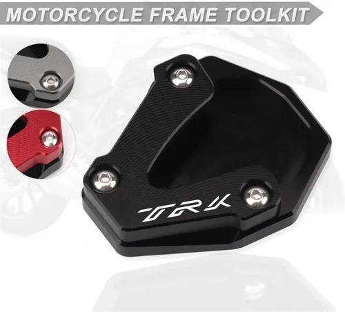 Vista 8 de Motorcycle Kickstand Extension Pad for Benelli TRK502 TRK 502 2020 2021 Foot Side Stand Support Plate Enlarger (Color : B Black)