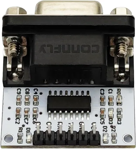 Vista 4 de RS232 a nivel TTL módulo convertidor serie puerto de interfaz rs-232 a TTL convertidor de señal serie SP3232 chip DB9 UART conector (hembra)