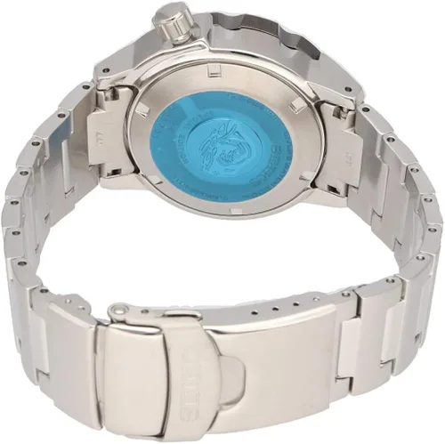 Vista 3 de Seiko Prospex Save The Ocean Diver's - Reloj con esfera azul de 656.2ft SRPE09K1, Azul