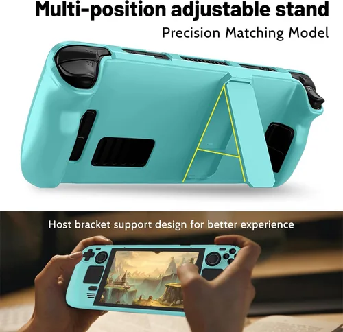 Vista 6 de LUPAPA Funda protectora para cubierta de vapor con soporte, carcasa protectora antideslizante para cubierta de vapor hecha de material de PC