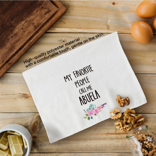 Vista 6 de Toallas de cocina Tzhim para regalos de abuela, toallas de mano para el día de la madre de las abuelas, regalos para abuelas, toallas de cocina y té