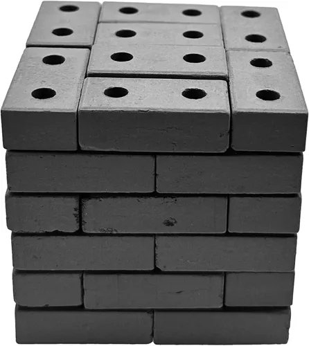 Vista 4 de Cayway 120 piezas de mini ladrillos pequeños para paisajismo, ladrillos en miniatura, ladrillos pequeños para manualidades, ladrillos falsos