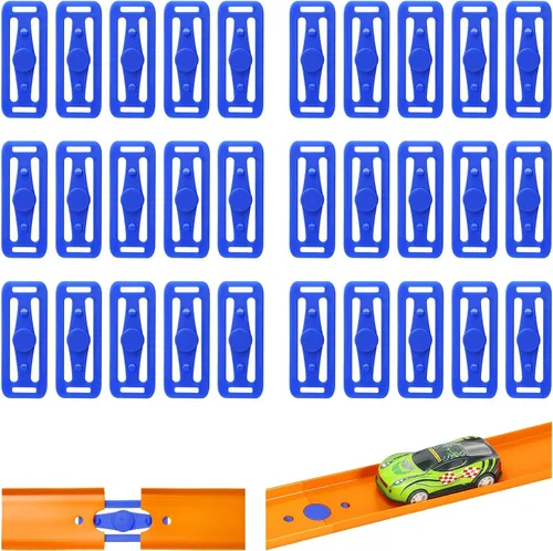 Vista 6 de 25 juegos de conectores de carrito, no impresos en 3D, compatibles con hotwheels, diseño de molde que combina perfectamente con el carril
