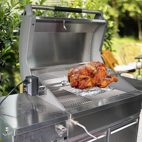 Vista 5 de Onlyfire Soporte universal del motor del asador del acero inoxidable de la parrilla de la barbacoa