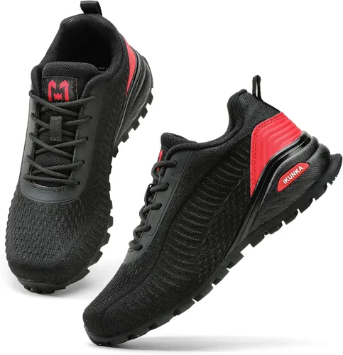 Vista 6 de ikunka Tenis para correr de sendero para mujer, transpirables, ligeros, para senderismo, a la moda