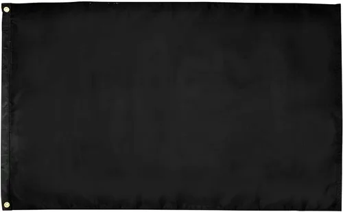 Vista 22 de Bandera negra sólida en blanco personalizable de 12 x 18 pulgadas, haz tu propia pancarta personalizada para decorar nailon resistente al aire