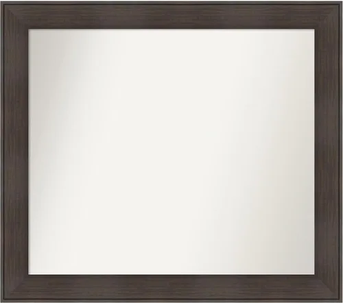 Vista 31 de Amanti Art Espejo personalizado, espejo de baño de veta de madera rústica William, espejo de pared o espejo de tocador de baño sobre el fregadero