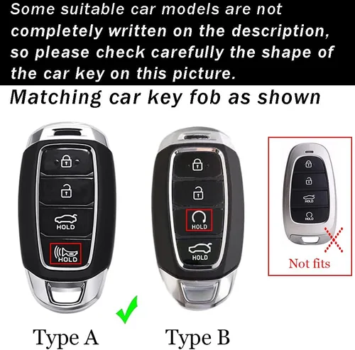 Vista 2 de ontto Funda protectora inteligente para llave de coche de 4 botones para Hyundai