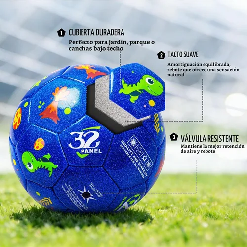 Vista 4 de Richball Balón de fútbol para niños pequeños, pelota de fútbol para niños