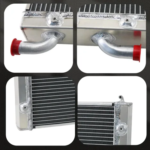 Vista 5 de Radiador de aluminio de 3 filas compatible con Polaris RZR 1000 XP S XP4 Turbo MD 2017-2020
