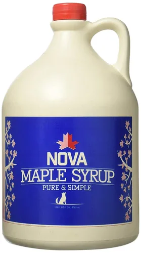 Vista 6 de Nova Maple Syrup, jarabe de arce puro grado A oscuro y robusto (Pint)