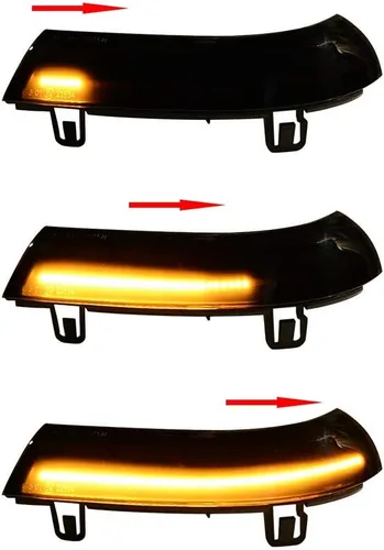 Vista 5 de AstraDepot Kit de Luces de Señal de Giro para Parachoques Inferior Delantero y Espejo Retrovisor Compatible con VW GTI MK5 2006 2007 2008 y VW Golf