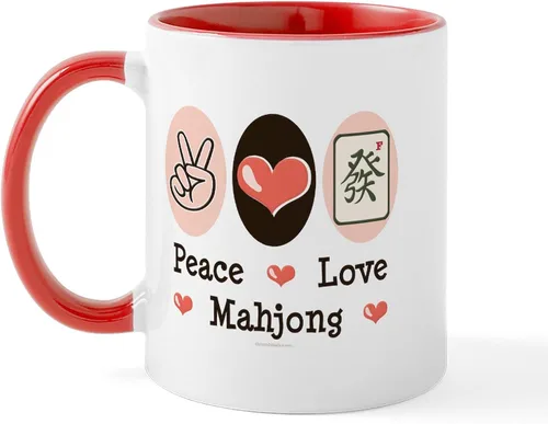 Vista 42 de CafePress Mahjong Mugs - Taza de café de cerámica de 11 oz (11.0 fl oz)