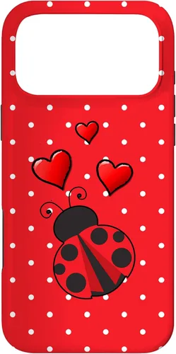 Vista 22 de Ladybug - Carcasa para iPhone 17, diseño de lunares rojos y blancos