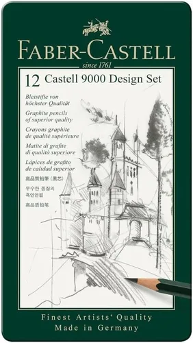 Vista 2 de Faber Castell 9000 lápiz de diseño FC119064 Pack de 12